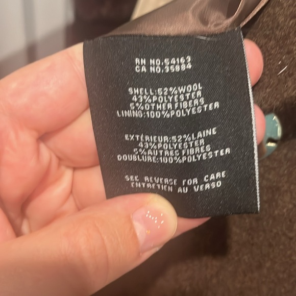 Brown wool blend Cole haan coat - Picture 5 of 5